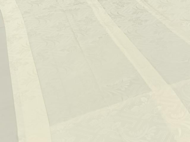 平和屋着物■長襦袢 無双仕立て 菊地紋 正絹 逸品 BAAX6364hj