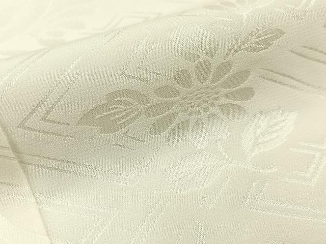 平和屋着物■長襦袢 無双仕立て 菊地紋 正絹 逸品 BAAX6364hj