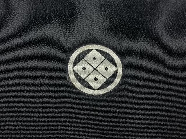 平和屋着物■豪華黒留袖 駒刺繍 飛鶴立波文 金彩 正絹 逸品 BAAX6382hj