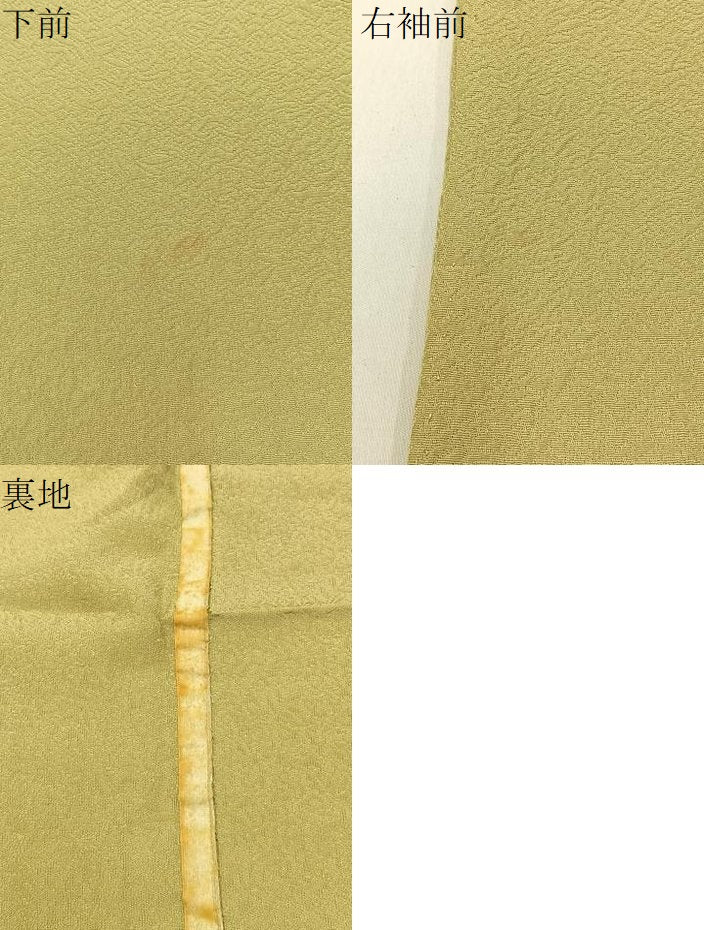 平和屋着物▽上質な色無地 単衣 更紗草花地紋 蒸栗色 正絹 逸品 BAAX6420hj