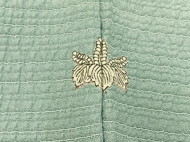 平和屋着物▽本加賀友禅作家 押田正義監修 色無地 単衣 裏葉柳色 正絹 逸品 BAAX6436hj