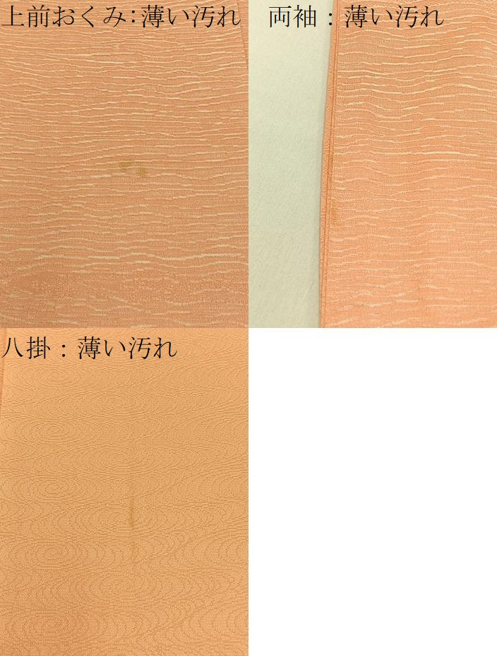 平和屋着物■上質な小紋 杢目地紋 正絹 逸品 BAAX6458hj