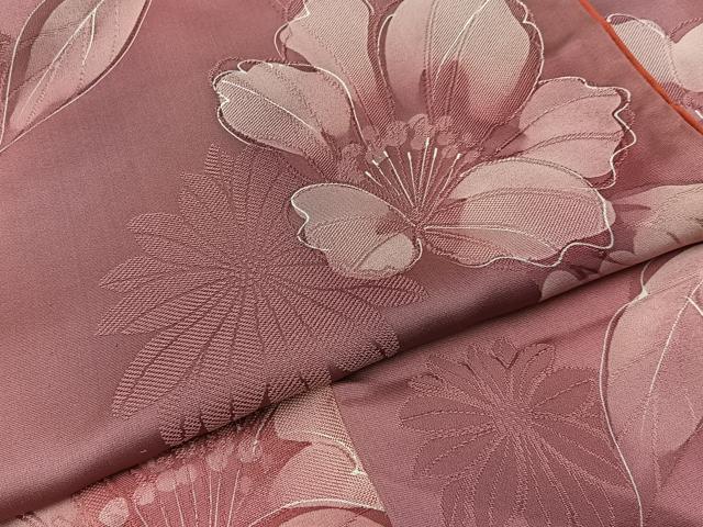 平和屋着物●上質な小紋 地紋起こし 草花文 暈し染め 正絹 逸品 BAAX6475hj