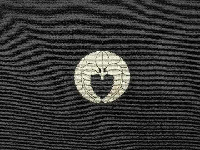 平和屋着物■豪華黒留袖 作家物 刺繍 飛鶴流水花文 金彩 正絹 逸品 BAAX6479hj