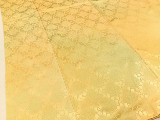 平和屋着物■上質な小紋 花青海波地紋 暈し染め 正絹 逸品 BAAX6502hj