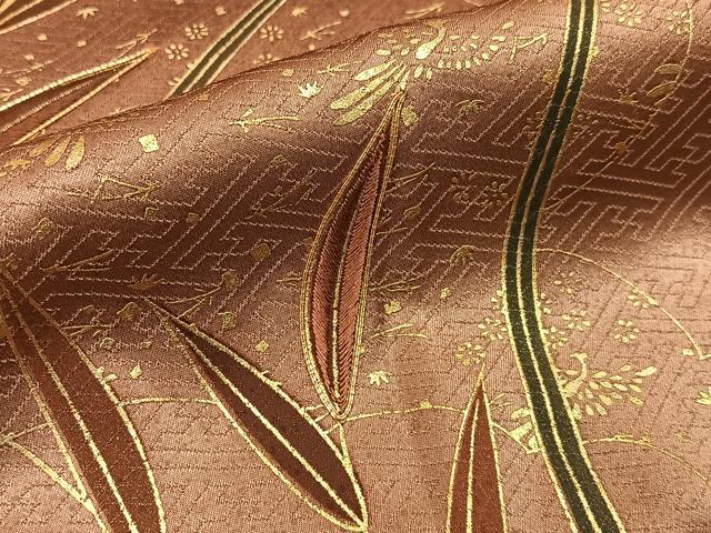 平和屋着物■訪問着 駒刺繍 雲重ね草葉文 暈し染め 金彩 正絹 逸品 BAAX6567hj