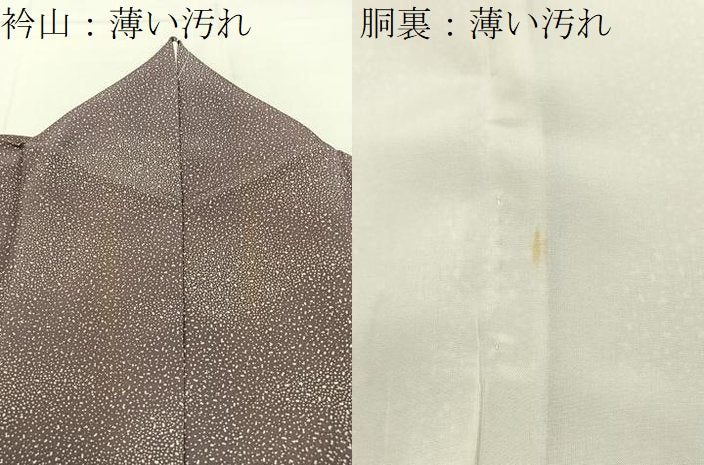 平和屋着物■上質な小紋 あられ文様 大丸扱い 正絹 逸品 BAAX6578hj