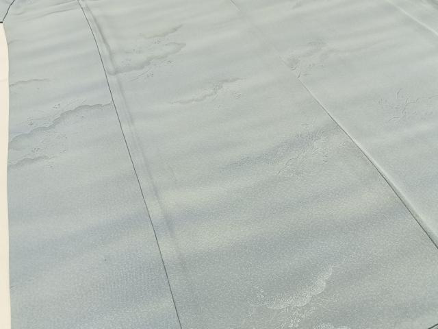 平和屋着物■上質な小紋 雲重ね草花文 暈し染め 正絹 逸品 BAAX6579hj