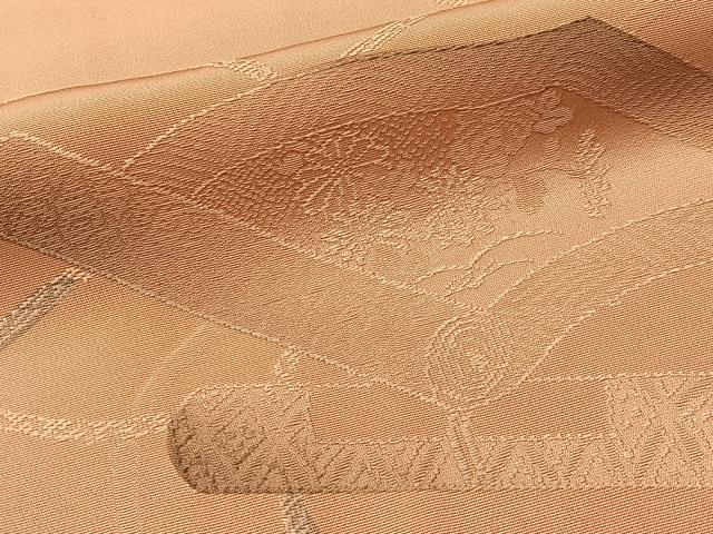 平和屋着物●上質な小紋 地紋起こし 花絵巻 正絹 逸品 未使用 BAAX6587hj