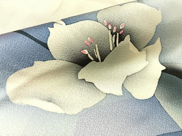 平和屋着物■訪問着 草花文 暈し染め 正絹 逸品 BAAX6590hj