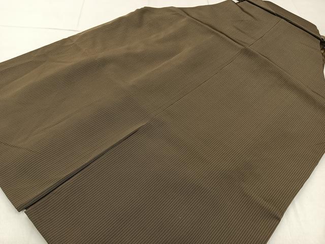 平和屋着物●男性 行灯袴 縞 正絹 逸品 BAAX6604hj