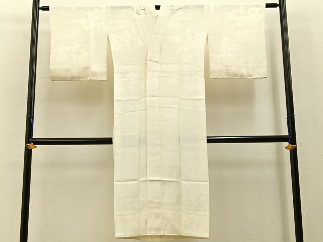 平和屋着物■長襦袢 無双仕立て 流水花地紋 BAAX6613hj