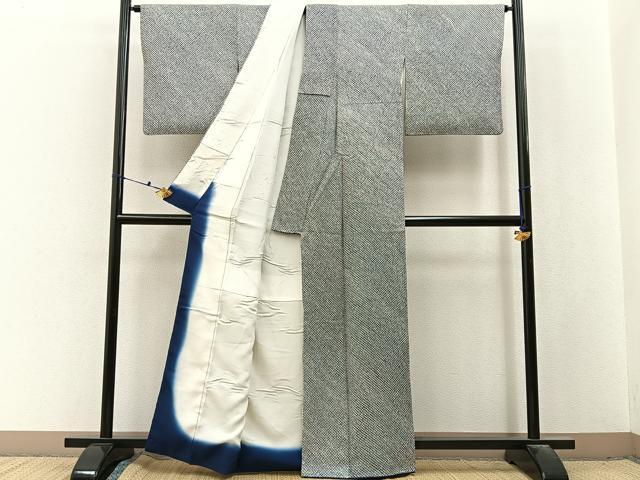 平和屋着物■大変加工の良い総絞り小紋 正絹 逸品 BAAX6618hj