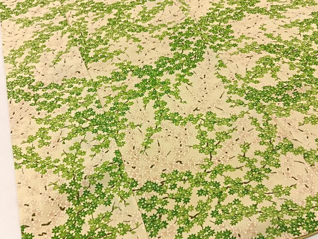 平和屋着物■上質な小紋 梅楓文 正絹 逸品 BAAX6626hj