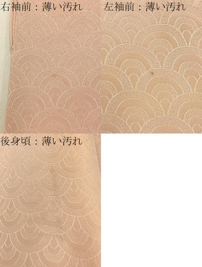 平和屋着物■上質な小紋 青海波地紋 暈し染め 正絹 逸品 BAAX6629hj