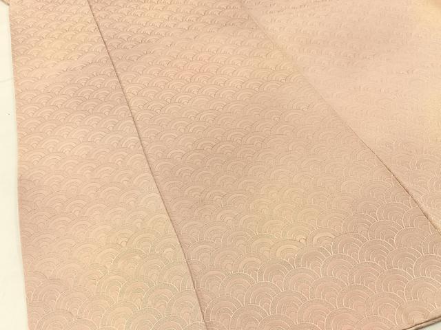 平和屋着物■上質な小紋 青海波地紋 暈し染め 正絹 逸品 BAAX6629hj