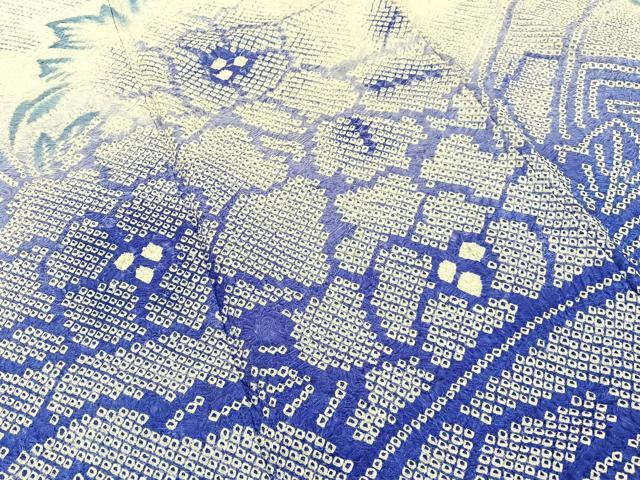 平和屋着物●豪華振袖 総絞り 片輪車牡丹文 正絹 逸品 BAAX6659hj