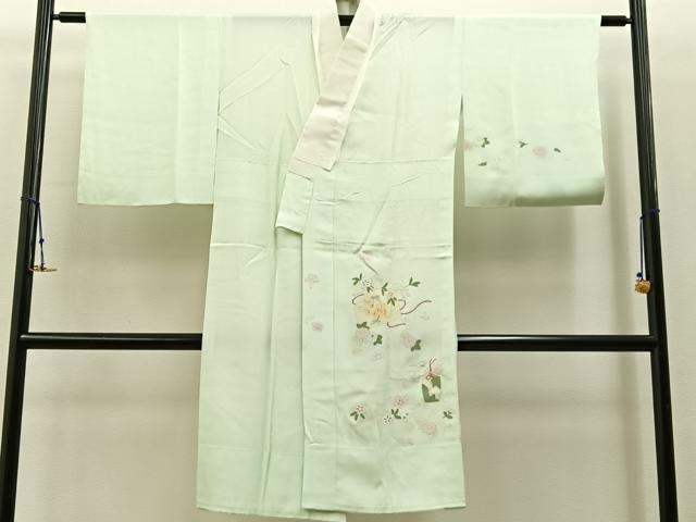 平和屋着物■長襦袢 無双仕立て 絵馬に虎 金彩 正絹 逸品 BAAX6664hj