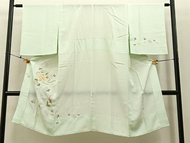 平和屋着物■長襦袢 無双仕立て 絵馬に虎 金彩 正絹 逸品 BAAX6664hj