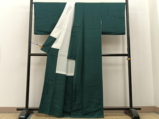 平和屋着物■上質な色無地 天鵞絨色 正絹 逸品 BAAX6708hj