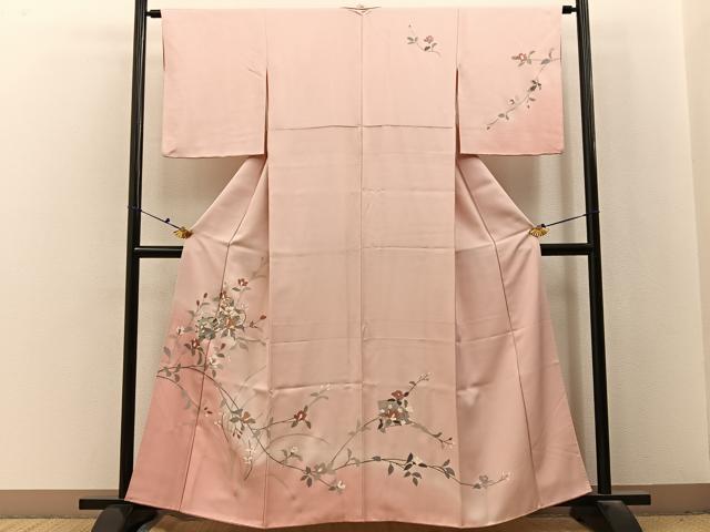 平和屋着物■訪問着 鼓花文 暈し染め 金彩 正絹 逸品 BAAX6716hj