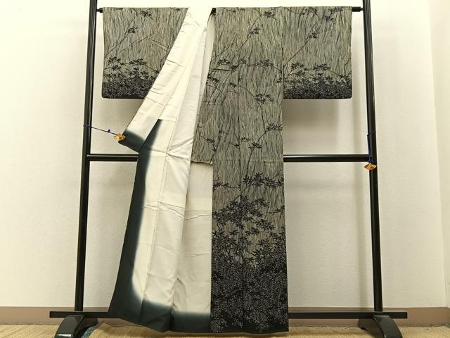 平和屋着物■訪問着 楓 正絹 逸品 BAAX6724hj