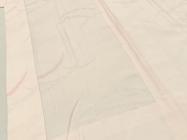 平和屋着物■長襦袢 無双仕立て 雪芝地紋 正絹 逸品 未使用 BAAX6739hj