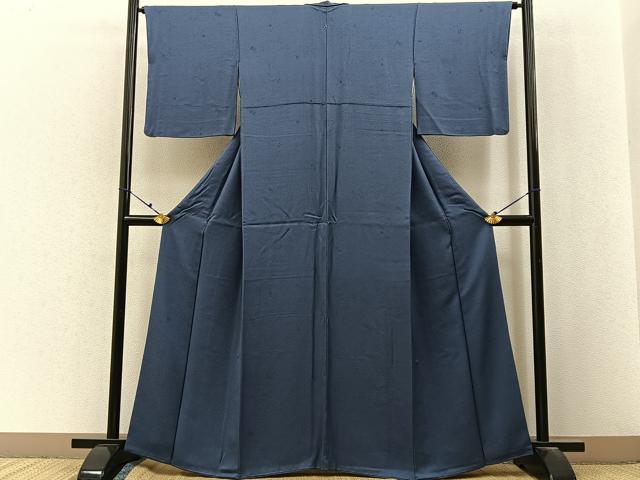 平和屋着物●上質な色無地 草花地紋 紅掛花色 反端付き 正絹 逸品 BAAX6741hj