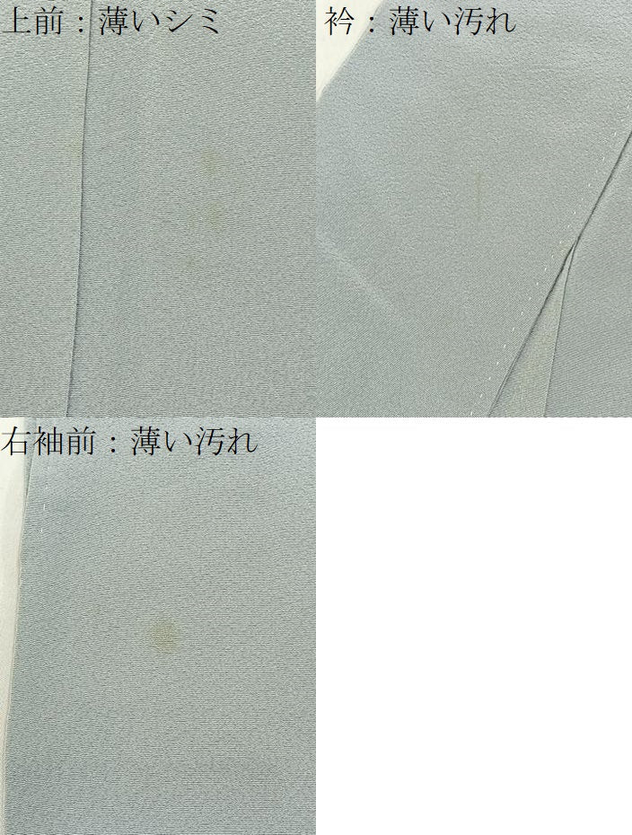 平和屋着物■上質な色無地 絹鼠色 正絹 逸品 BAAX6746hj