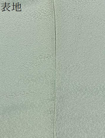 平和屋着物●上質な色無地 紋意匠 青磁鼠色 ロング丈 正絹 逸品 BAAX6749hj