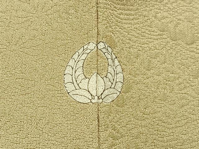 平和屋着物■上質な色無地 作家物 浜松花地紋 砥粉色 正絹 逸品 BAAX6759hj