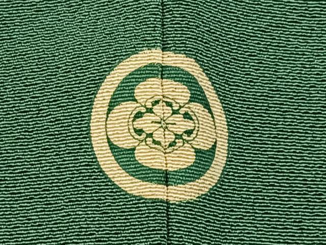 平和屋着物■上質な色無地 緑青色 正絹 逸品 BAAX6760hj