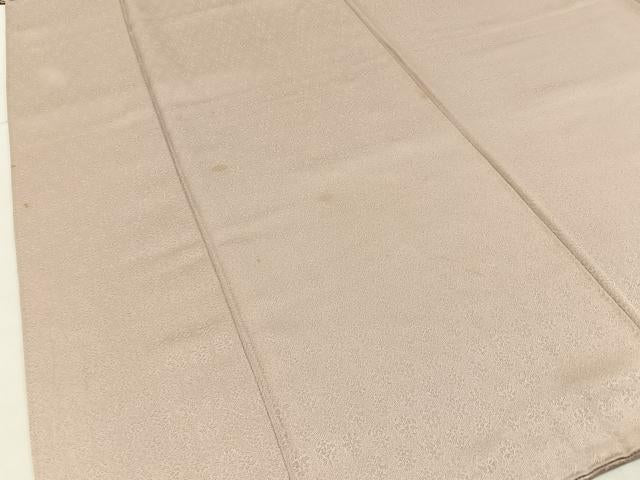平和屋着物■上質な色無地 草花地紋 薄卵色 正絹 逸品 BAAX6764hj