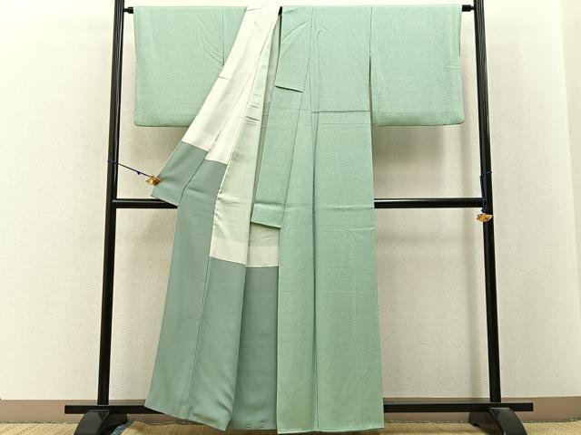 平和屋着物■上質な色無地 夏虫色 正絹 逸品 BAAX6778hj