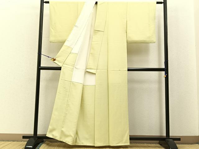 平和屋着物■上質な色無地 砥粉色 正絹 逸品 BAAX6781hj