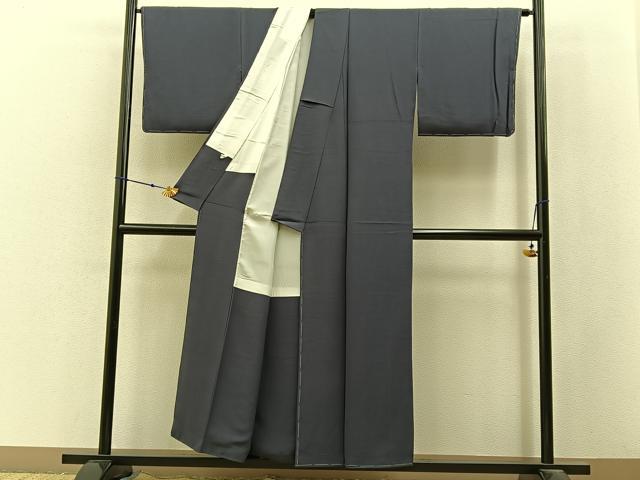 平和屋着物■上質な色無地 藤煤竹色 正絹 逸品 未使用 BAAX6789hj