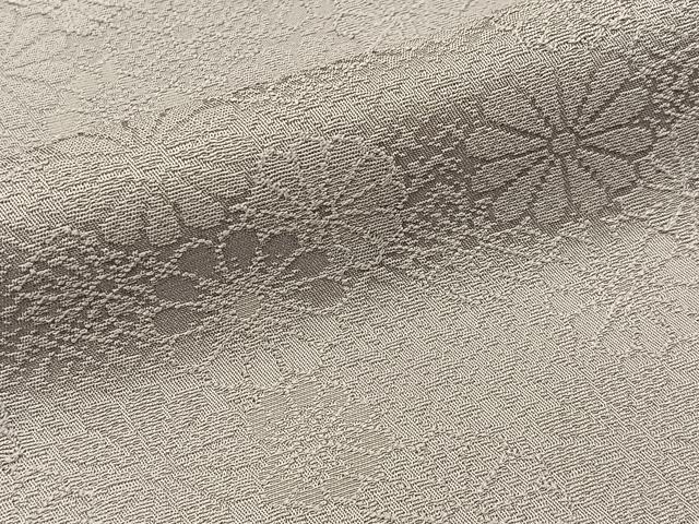 平和屋着物■上質な色無地 菊地紋 白藤色 正絹 逸品 BAAX6798hj