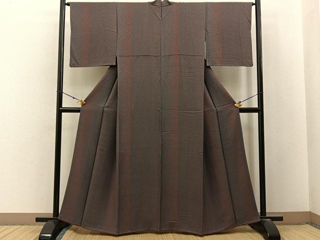 平和屋着物■上質な小紋 分銅 正絹 逸品 BAAX6801hj