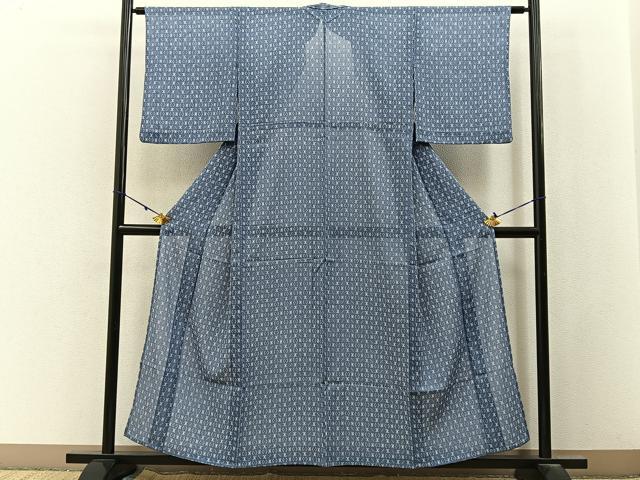 平和屋着物*夏物 小紋 紗 吉祥文 やまと誂製 洗える着物 BAAX6822hj