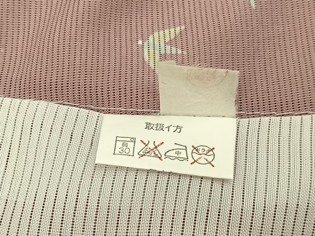 平和屋着物*夏物 小紋 絽 笹 洗える着物 BAAX6826hj
