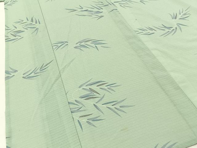 平和屋着物*夏物 小紋 絽縮緬 枝垂れ柳 洗える着物 BAAX6839hj