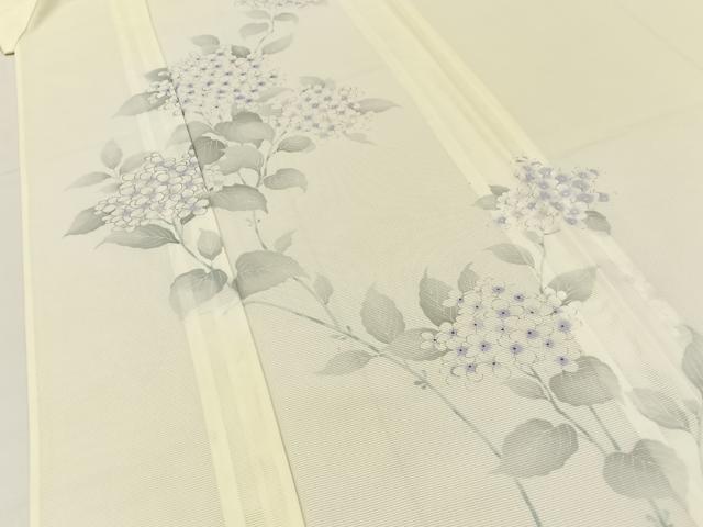 平和屋着物*夏物 訪問着 絽 紫陽花 暈し染め 洗える着物 BAAX6843hj