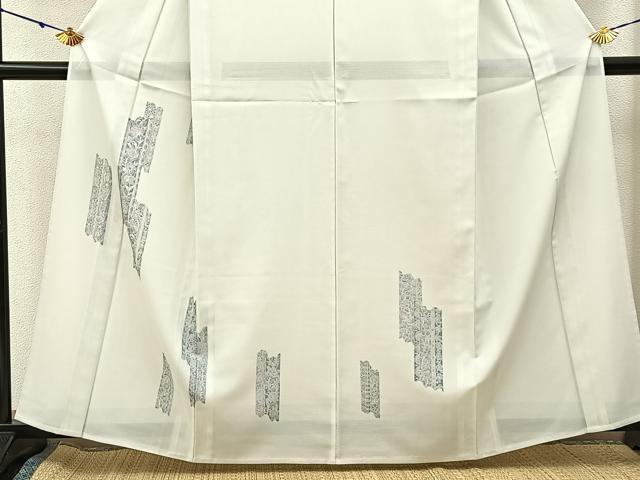 平和屋着物*夏物 訪問着 絽 更紗花唐草文 洗える着物 BAAX6844hj