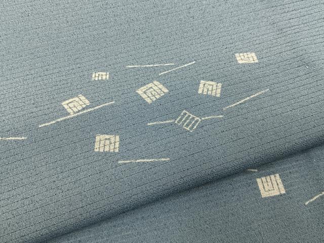 平和屋着物*夏物 小紋 絽 源氏香 ロング丈 洗える着物 BAAX6850hj