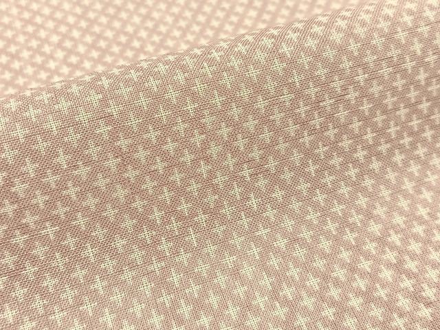 平和屋着物*夏物 小紋 紗 十字絣文様 洗える着物 BAAX6874hj