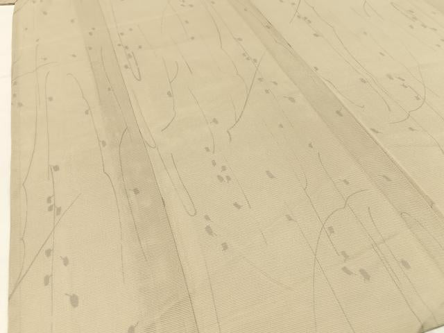 平和屋着物*夏物 小紋 絽 枝花文 洗える着物 BAAX6891hj