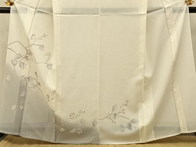 平和屋着物*夏物 訪問着 絽 枝葉文 暈し染め 洗える着物 BAAX6905hj