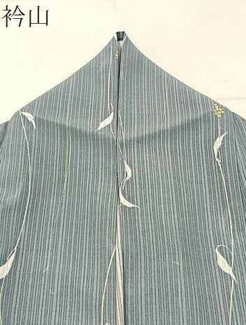 平和屋着物*夏物 小紋 紗 南天文 ロング丈 洗える着物 BAAX6906hj