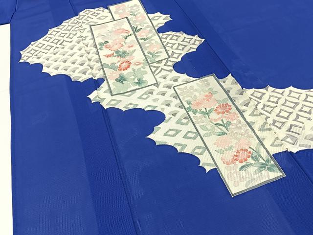 平和屋着物*夏物 訪問着 絽 短冊有職花文 正絹 逸品 未使用 BAAX6909hj