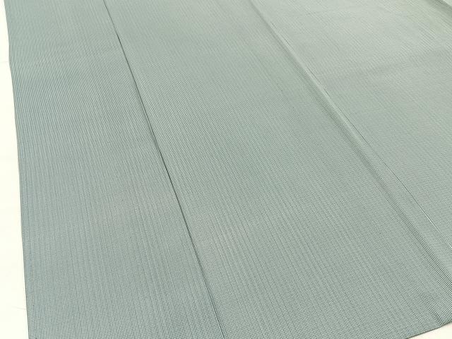 平和屋着物*夏物 伝統工芸士 廣瀬雄望 江戸小紋 絽 万筋 水浅葱色×白磁色 正絹 逸品 BAAX6914hj